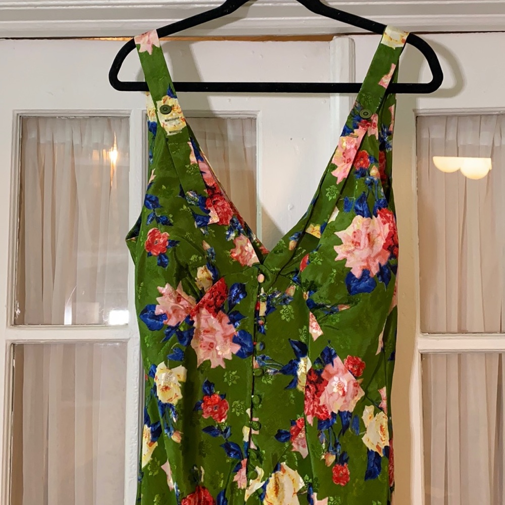 ASOS DESIGN jacquard slip dress